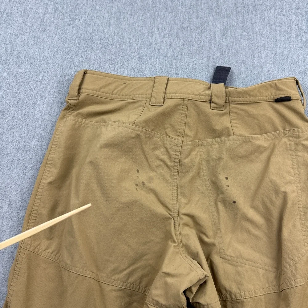 REI Co-op Pants Mens 32x32 Brown Screeline‎ Belted Hiking Outdoor Utility Casual
